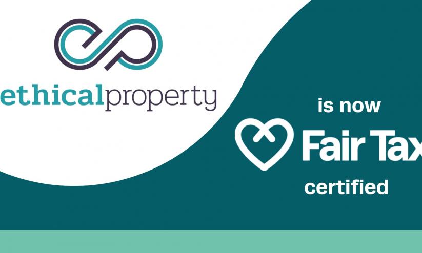 Image reading Ethical Property is now Fair Tax certified